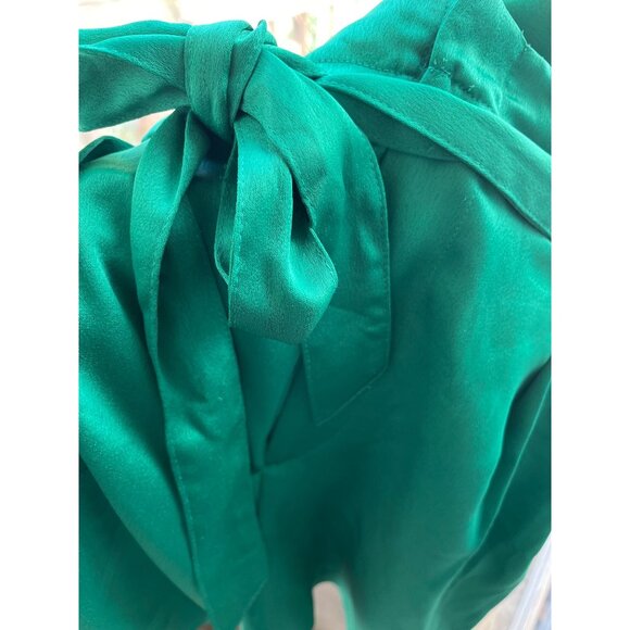 Worthington emerald green zip front shorts with belt size 16 NWOT - Picture 3 of 8